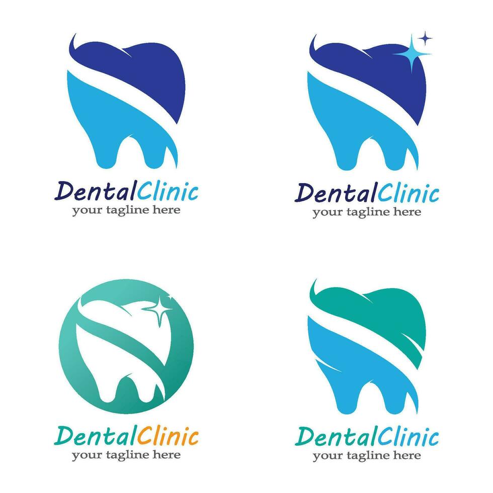 ilustração em vetor modelo logotipo dental