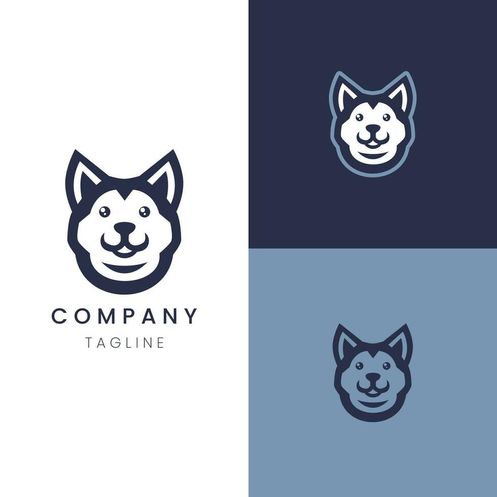 capturando singularidade luxo cachorro logotipo para realçar marca identidade vetor