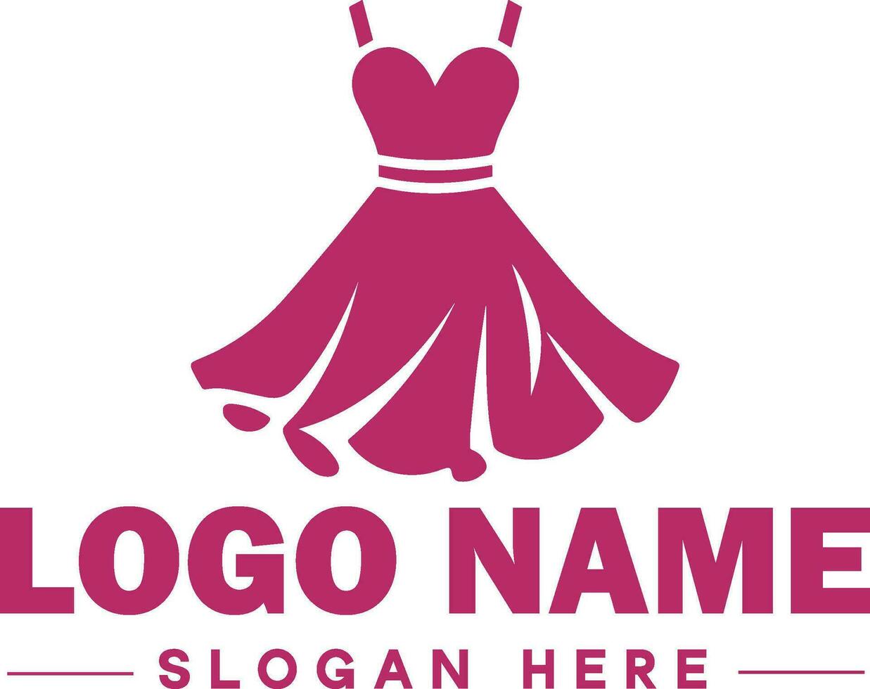 moda logotipo luxo glamour elegante logotipo ícone limpar \ limpo plano moderno minimalista o negócio logotipo editável vetor