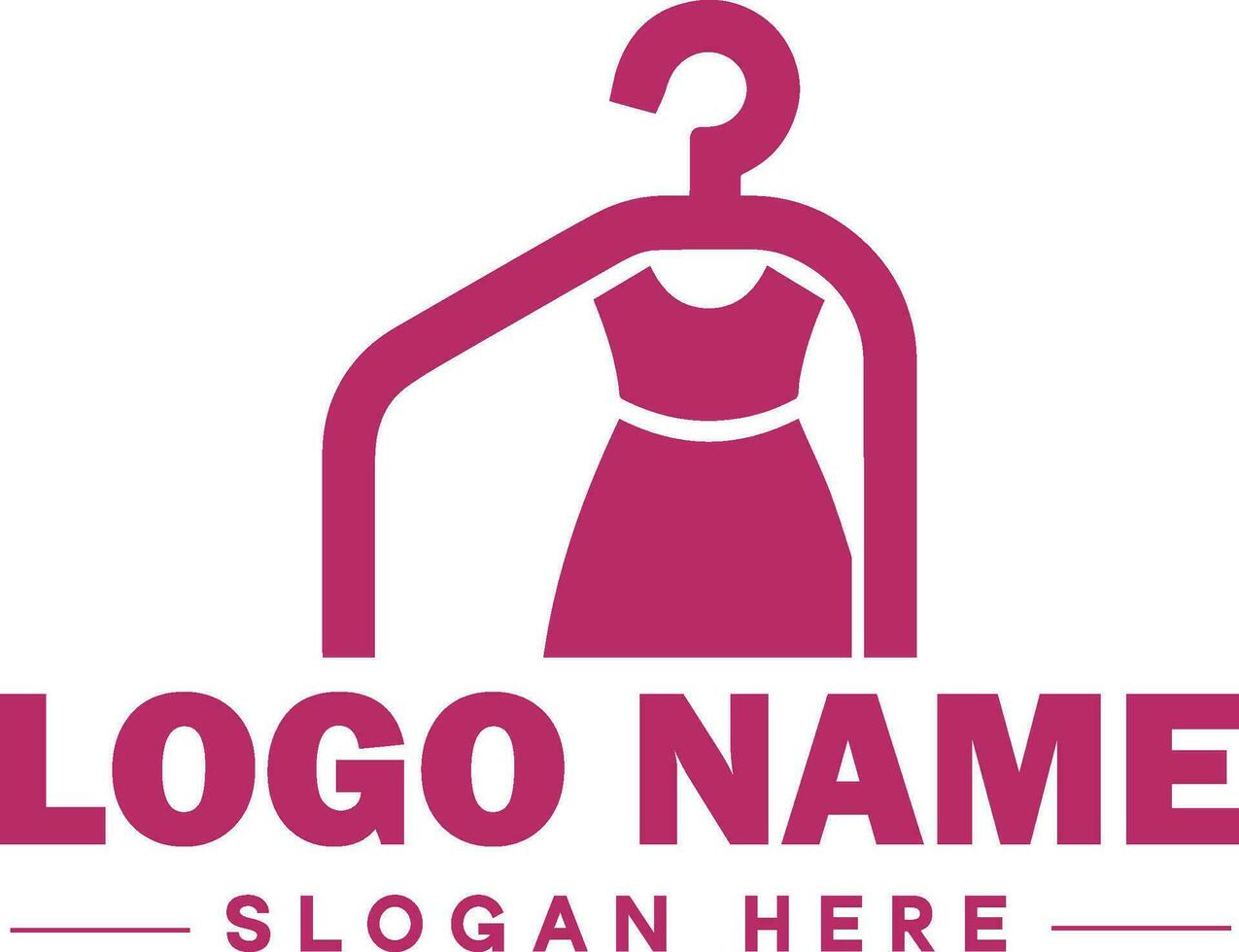 moda logotipo luxo glamour elegante logotipo ícone limpar \ limpo plano moderno minimalista o negócio logotipo editável vetor