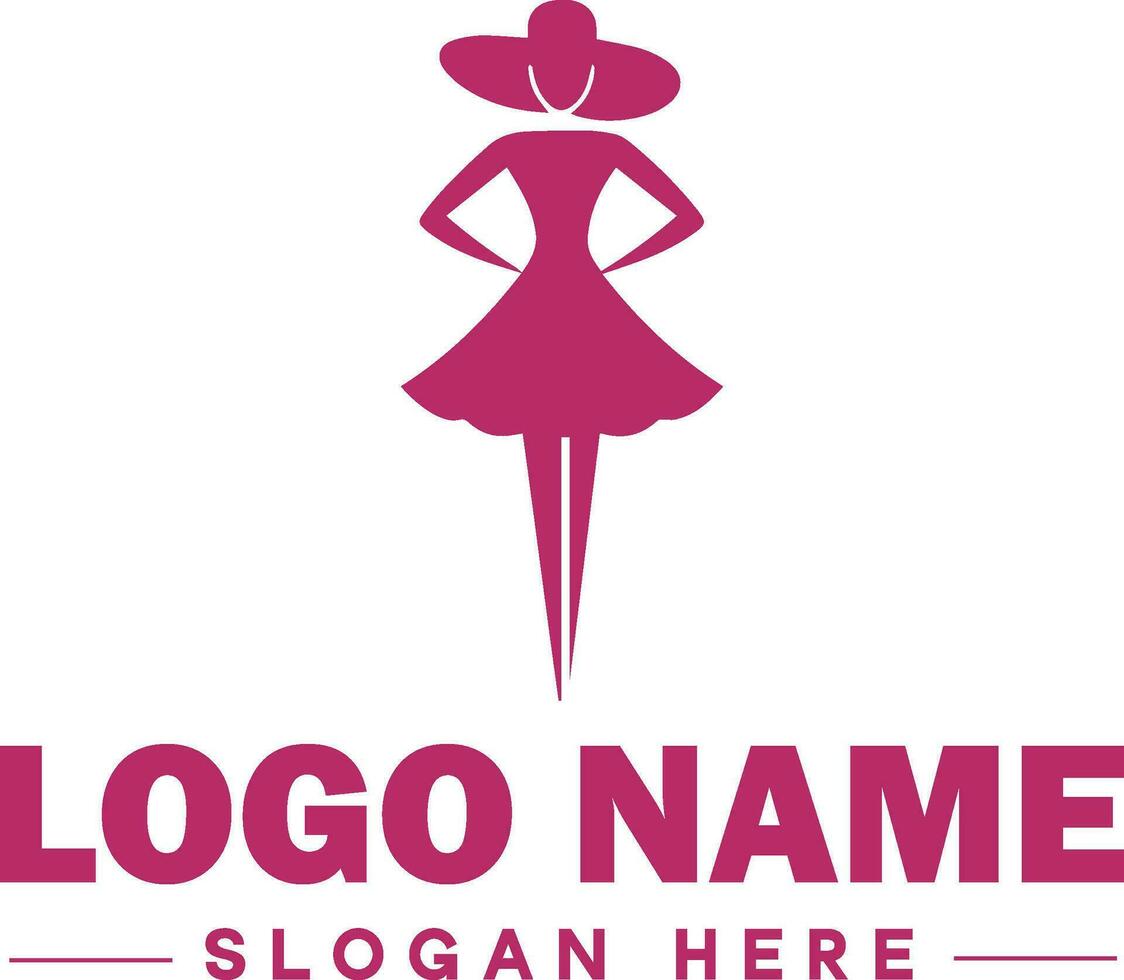 moda logotipo luxo glamour elegante logotipo ícone limpar \ limpo plano moderno minimalista o negócio logotipo editável vetor