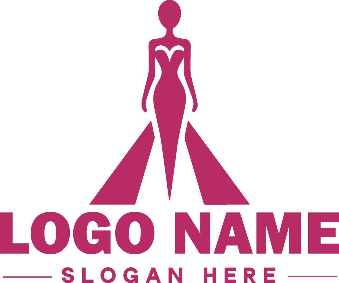 moda logotipo luxo glamour elegante logotipo ícone limpar \ limpo plano moderno minimalista o negócio logotipo editável vetor