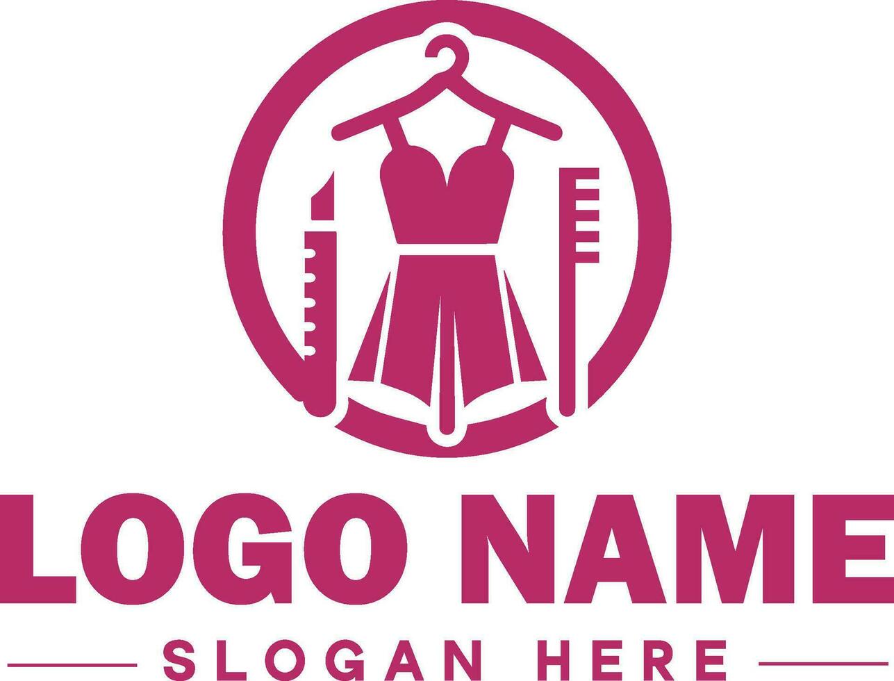 moda logotipo luxo glamour elegante logotipo ícone limpar \ limpo plano moderno minimalista o negócio logotipo editável vetor