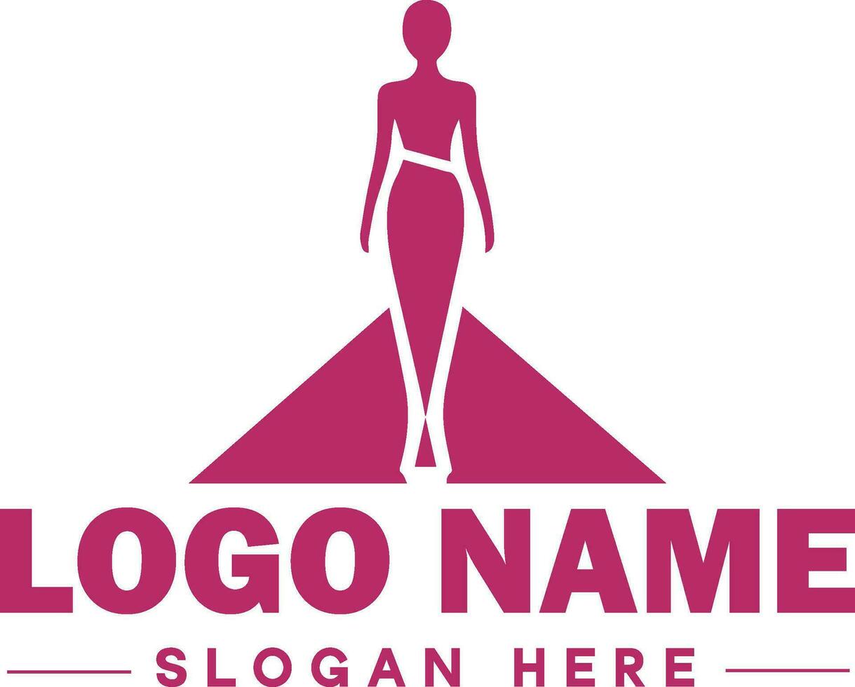 moda logotipo luxo glamour elegante logotipo ícone limpar \ limpo plano moderno minimalista o negócio logotipo editável vetor