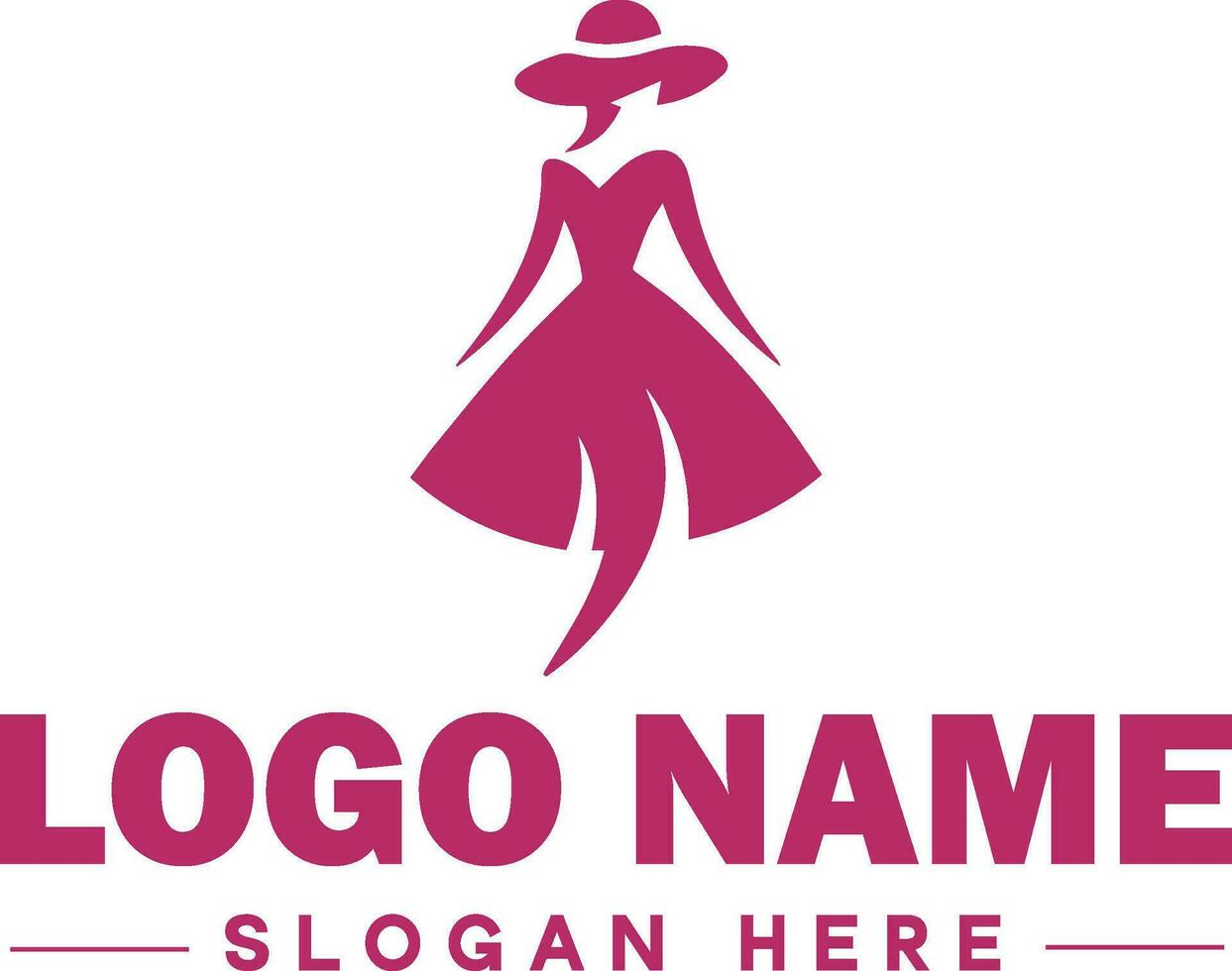 moda logotipo luxo glamour elegante logotipo ícone limpar \ limpo plano moderno minimalista o negócio logotipo editável vetor