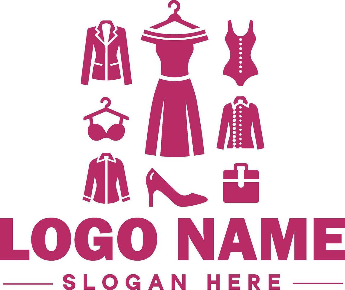 moda logotipo luxo glamour elegante logotipo ícone limpar \ limpo plano moderno minimalista o negócio logotipo editável vetor