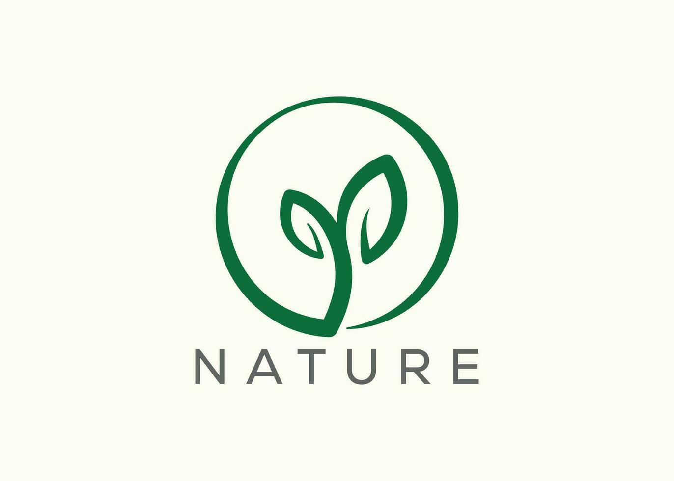 verde folha logotipo Projeto vetor modelo. natureza crescimento folha vetor logotipo.