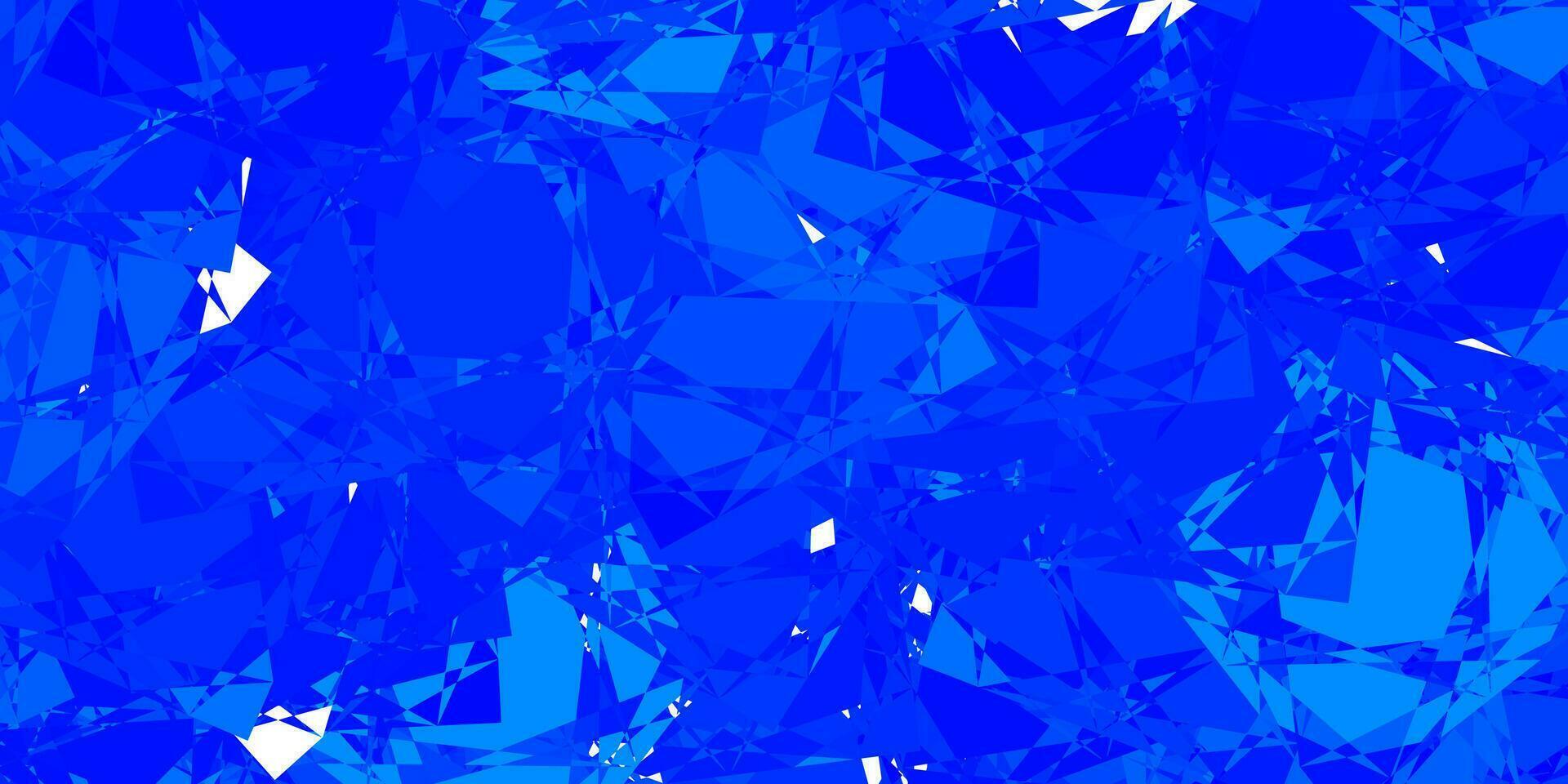 pano de fundo azul claro do vetor com triângulos, linhas.