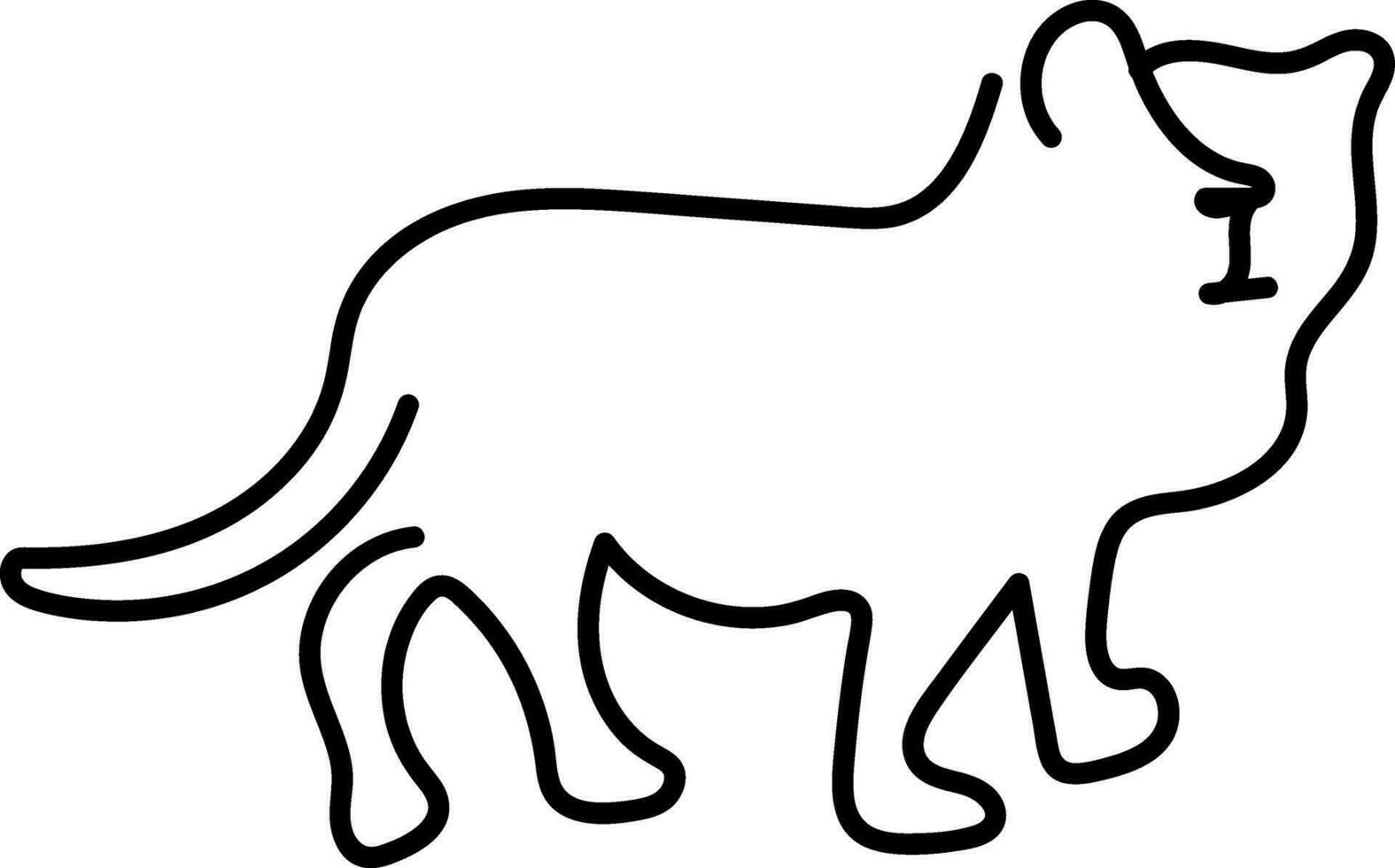 mundo animais selvagens dia, animal linha arte, contínuo 1 linha arte, desenhando vetor ilustração isolado em branco fundo.
