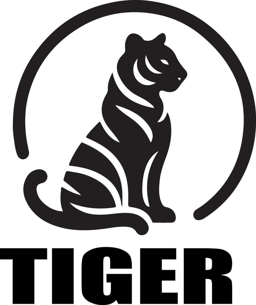 tigre face vetor logotipo ilustração, tigre face vetor silhueta