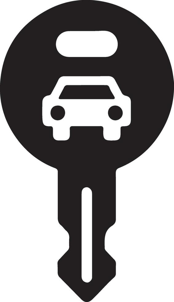 mínimo carro chave ícone vetor arte ilustração Preto cor, Preto cor silhueta, branco fundo 8