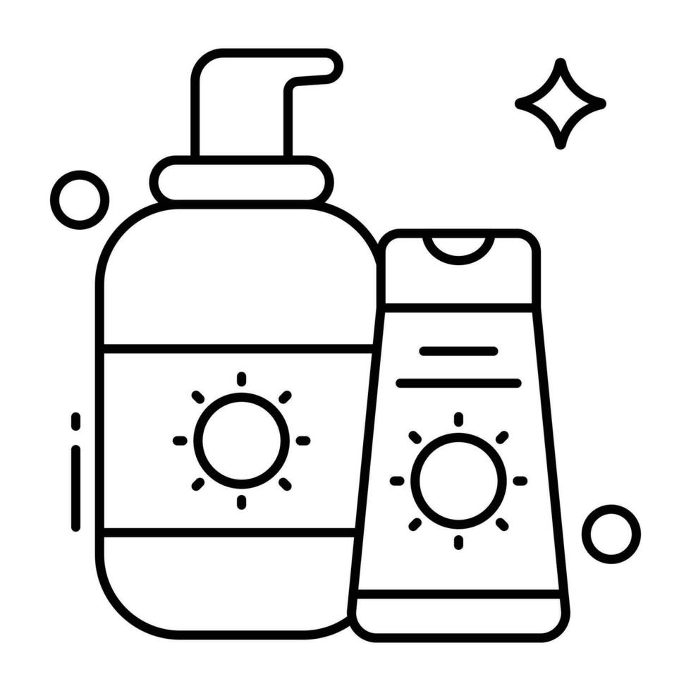 uma criativo Projeto ícone do protetor solar vetor