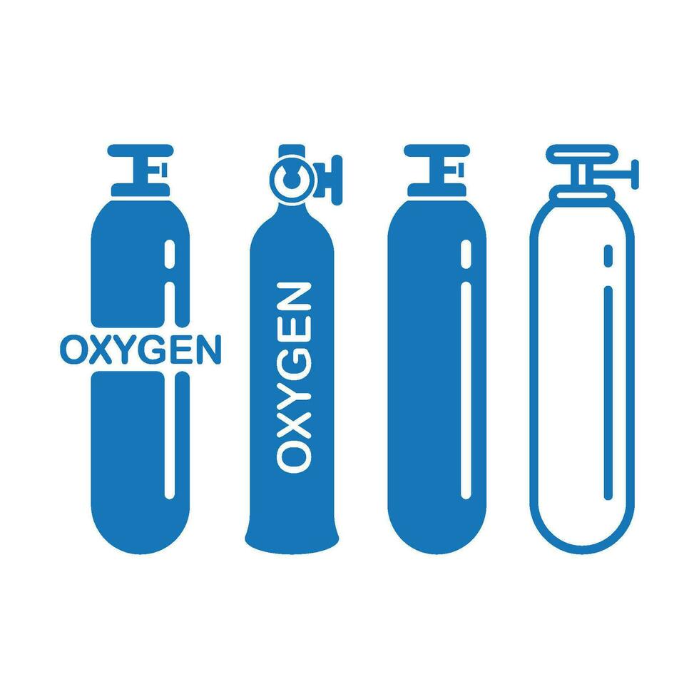 ícone do cilindro de oxigênio vetor