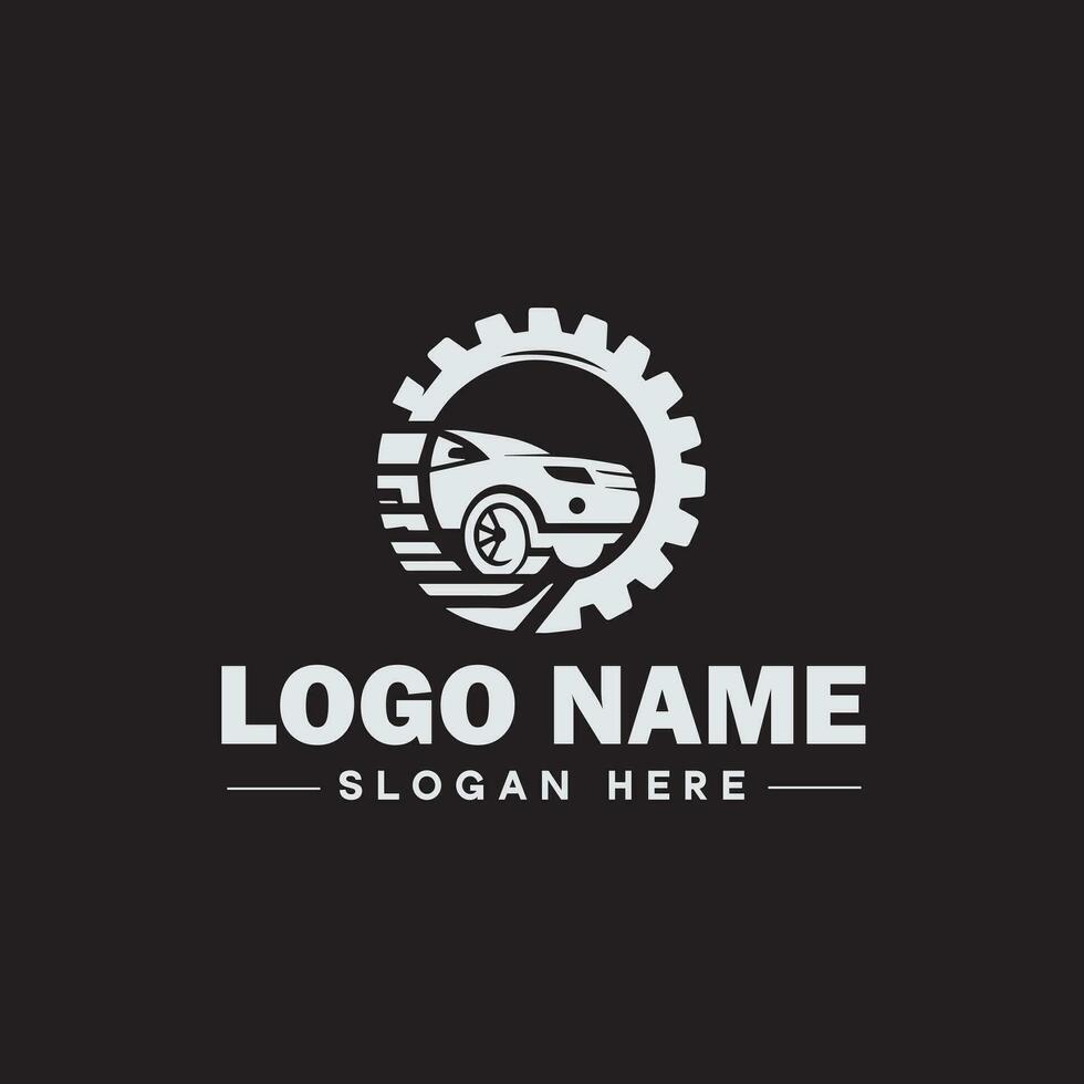 automotivo logotipo auto fazer compras logotipo auto concessionária logotipo auto reparar logotipo ícone limpar \ limpo plano moderno minimalista o negócio veículo logotipo editável vetor