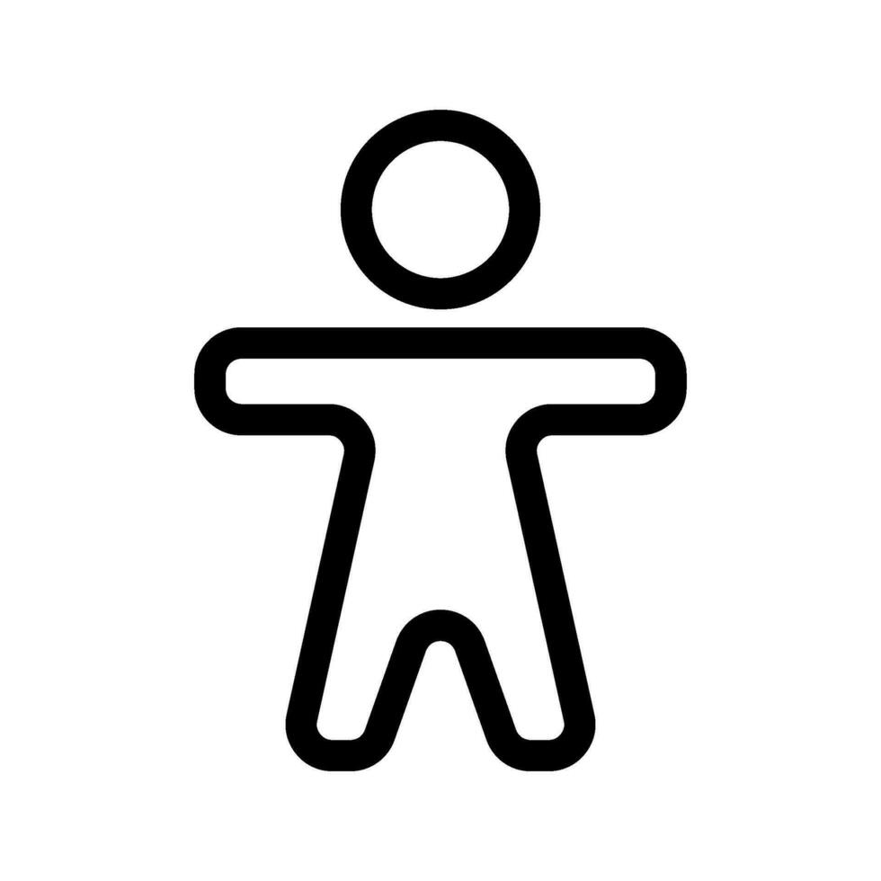 vitruviano homem ícone vetor símbolo Projeto ilustração