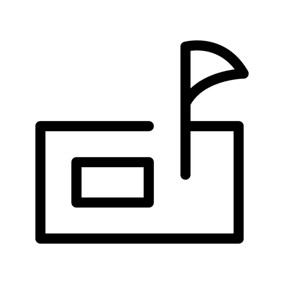 golfe curso ícone vetor símbolo Projeto ilustração