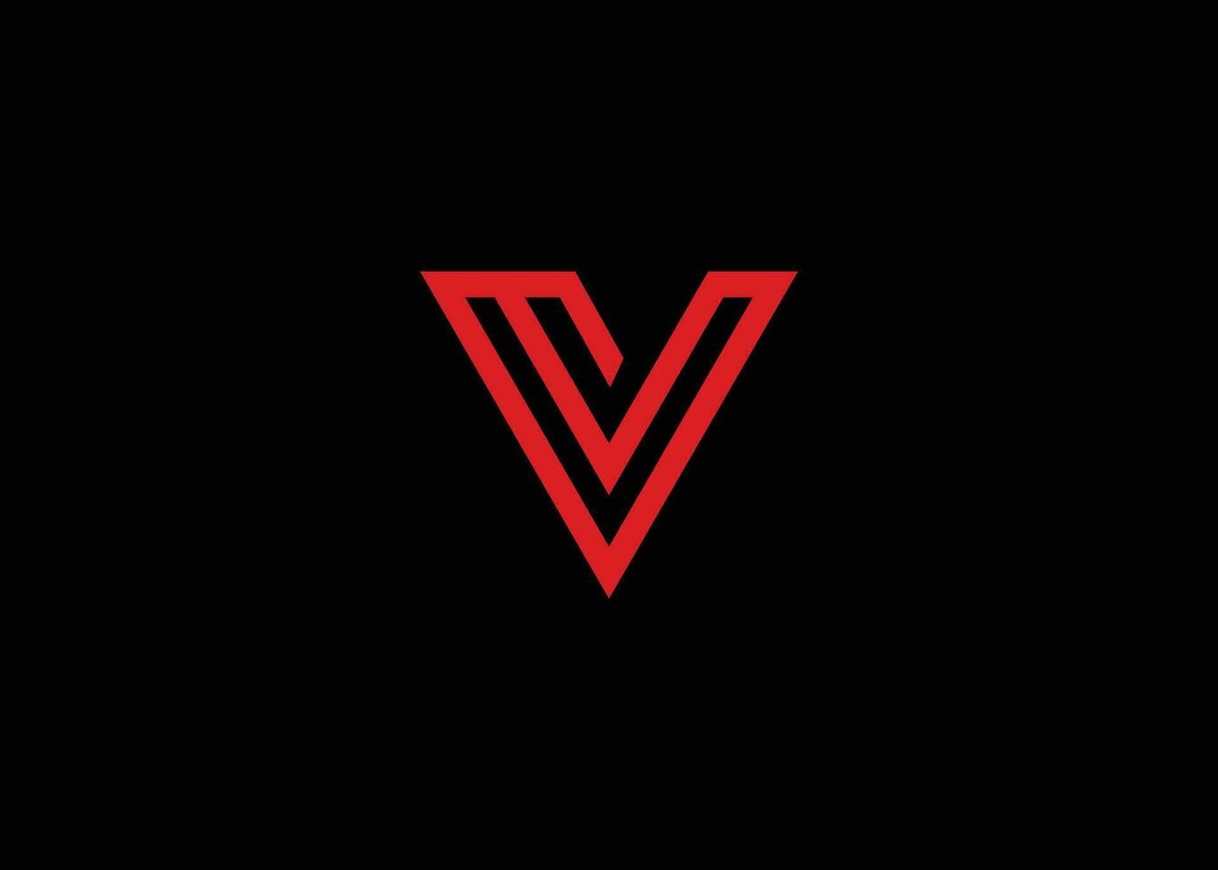 carta v m monograma logotipo Projeto vetor modelo