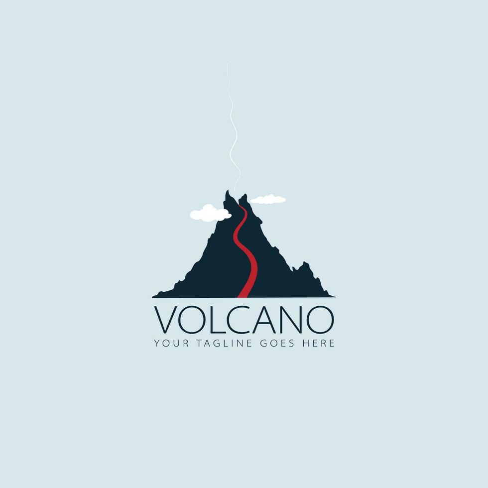 vetor do logotipo do vulcão