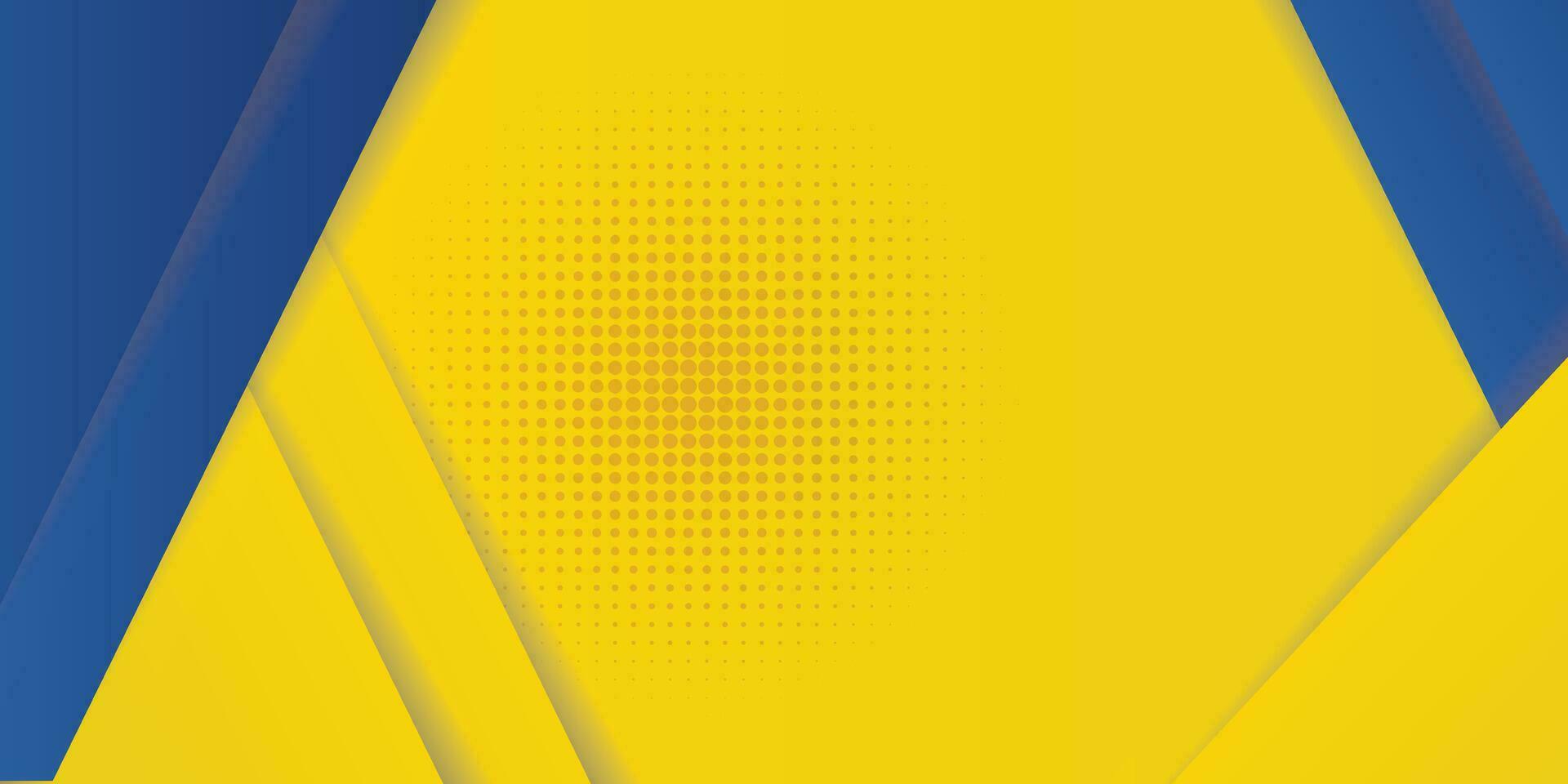 gráfico futurista de hipster moderno abstrato. fundo amarelo com listras. design de textura de fundo abstrato de vetor, pôster brilhante, ilustração em vetor de fundo amarelo e azul de banner.