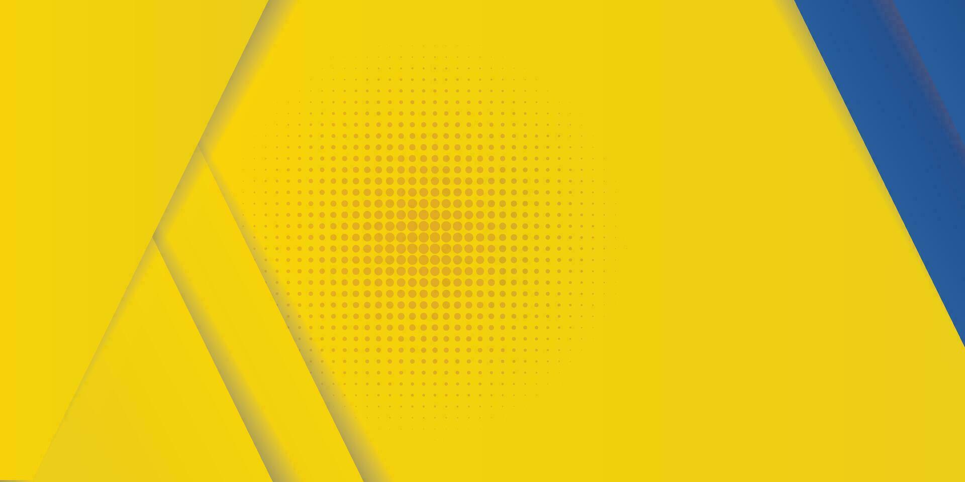 gráfico futurista de hipster moderno abstrato. fundo amarelo com listras. design de textura de fundo abstrato de vetor, pôster brilhante, ilustração em vetor de fundo amarelo e azul de banner.