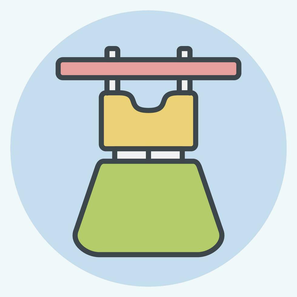 ícone vestir secagem. relacionado para lavanderia símbolo. cor companheiro estilo. simples Projeto editável. simples ilustração vetor
