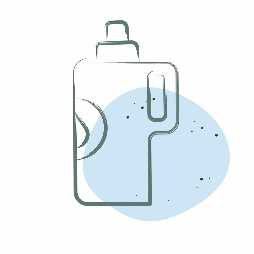 ícone detergente. relacionado para lavanderia símbolo. cor local estilo. simples Projeto editável. simples ilustração vetor