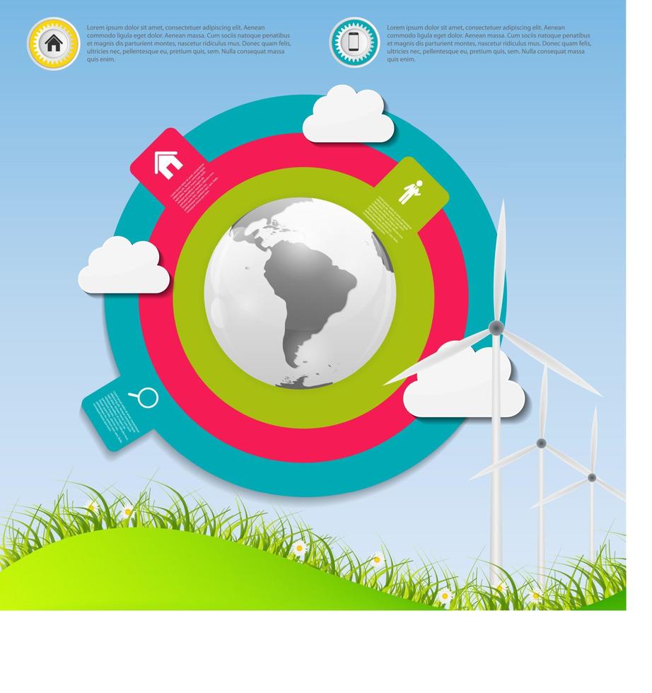 ilustração em vetor infográfico modelo de negócios