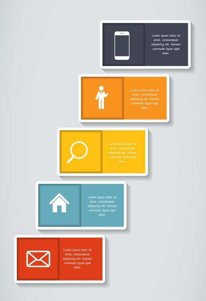 modelos de infográfico para ilustração vetorial de negócios. eps10 vetor