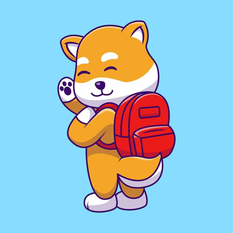 fofa Shiba inu fazendo ioga pose desenho animado vetor ícones ilustração. plano desenho animado conceito. adequado para qualquer criativo projeto.