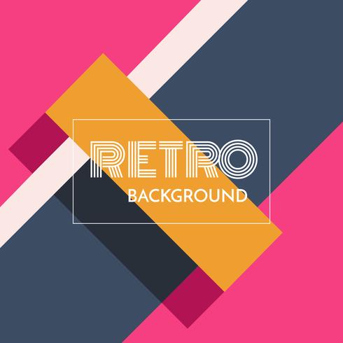 Vetor de fundo retrô geométrico