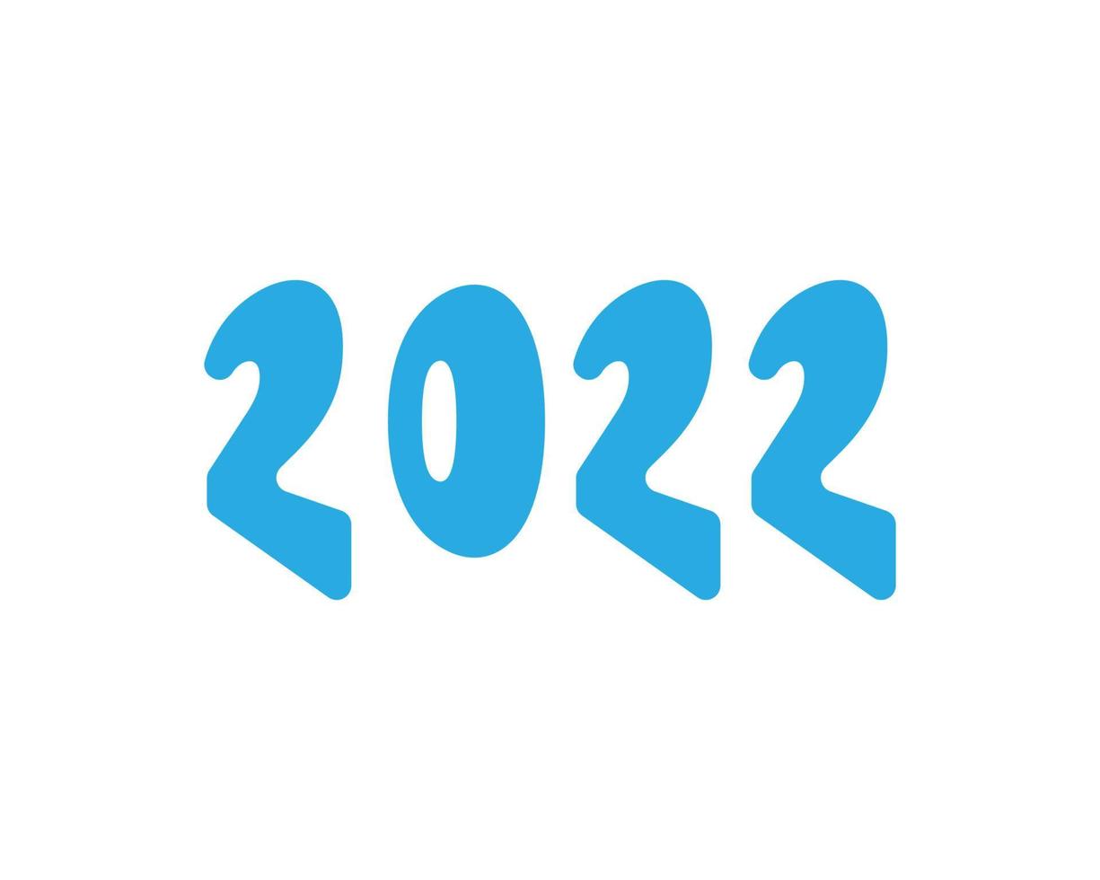 feliz ano novo 2022 texto design. capa do diário de negócios para 2022com desejos. modelo de design de brochura, cartão, banner. ilustração vetorial. isolado no fundo branco. vetor