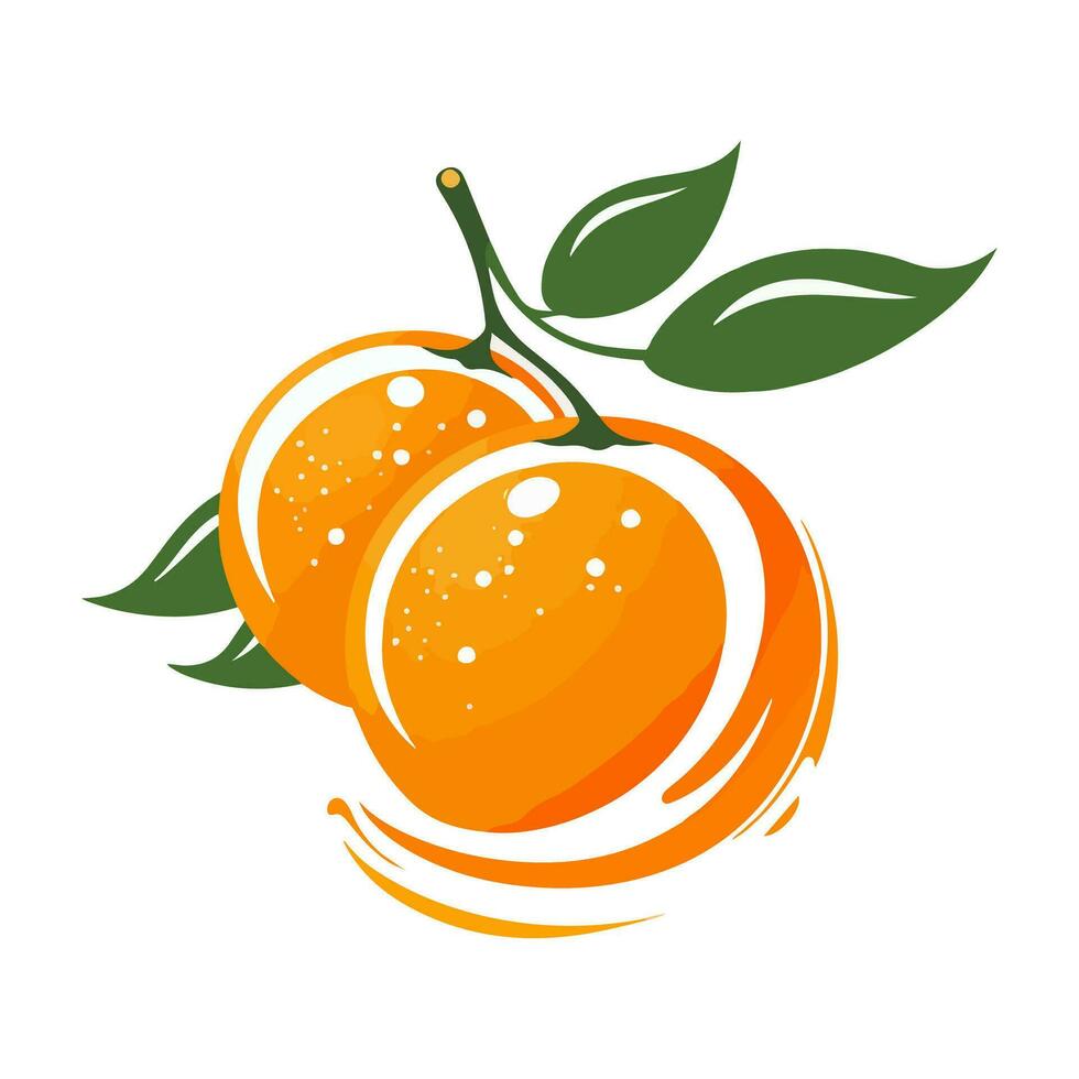 laranja logotipo dentro uma desenho animado estilo isolado em branco fundo. vetor ilustração para qualquer Projeto.