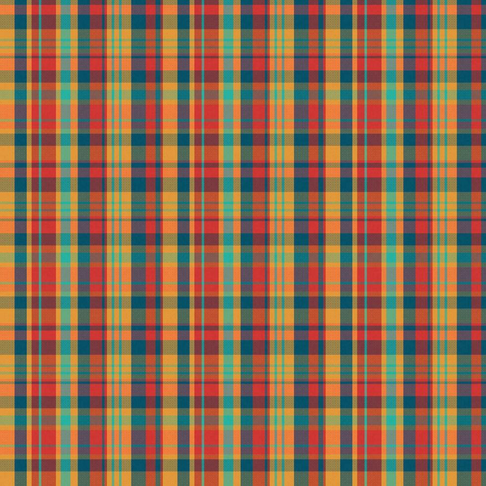 padrão xadrez tartan com textura e cor de verão. vetor