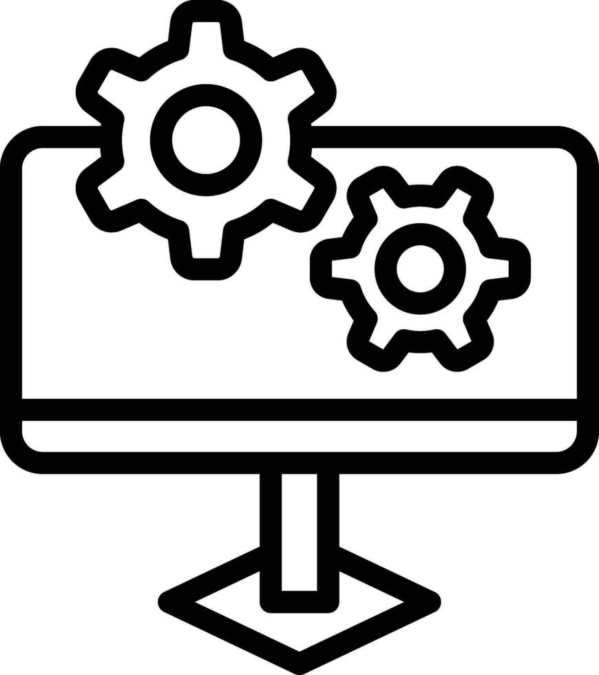 ícone do vetor de configuração