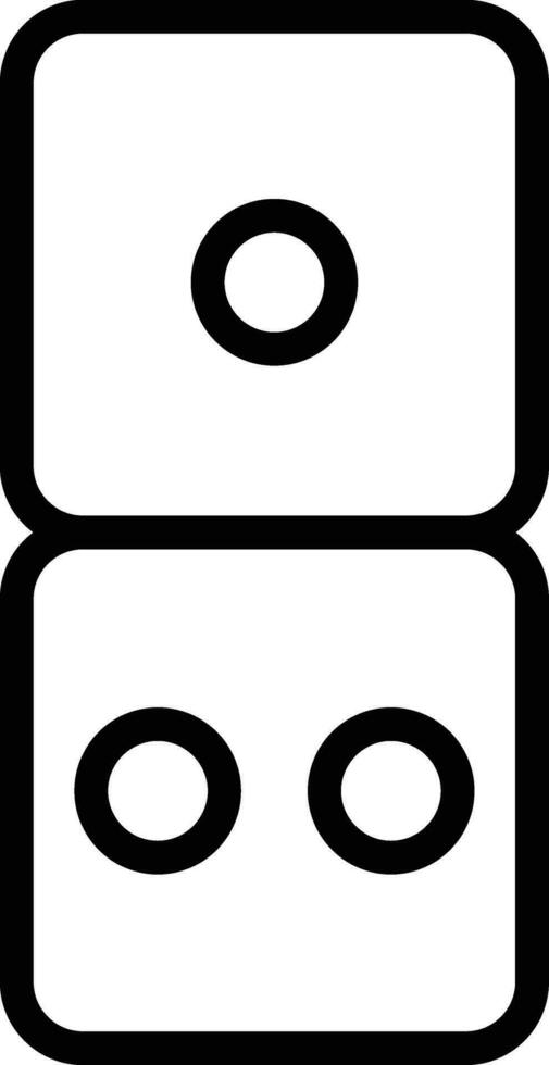 ícone de dominó vetor