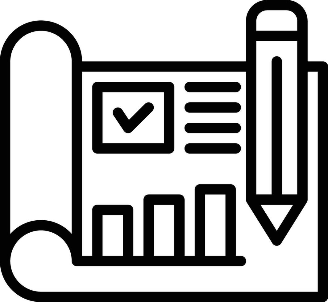 ícone de vetor de plano de negócios