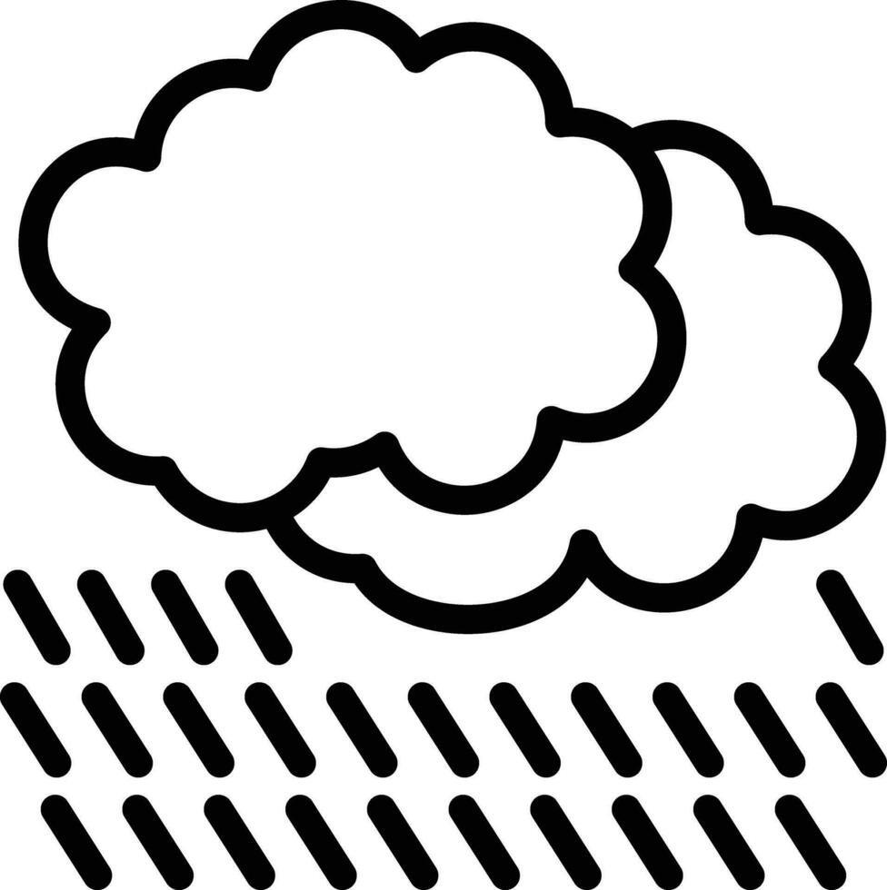 ícone de vetor de dia chuvoso