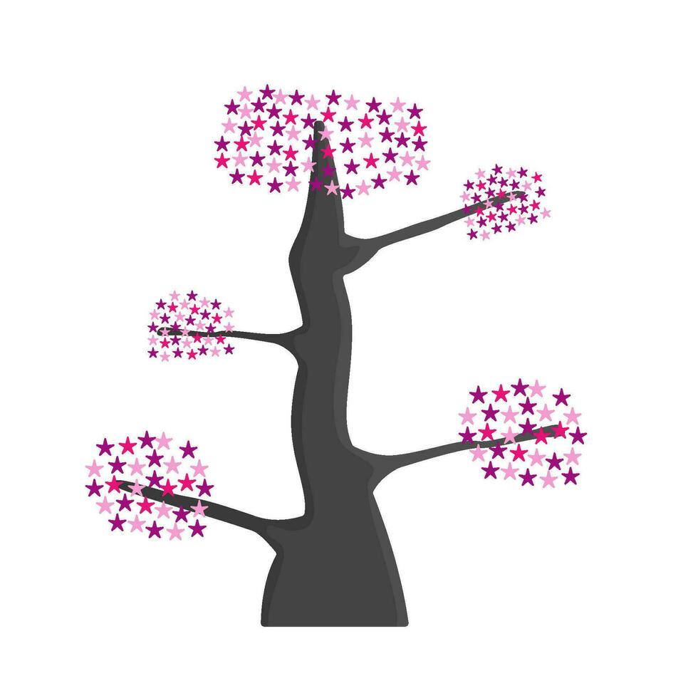 bonsai sakura flor ilustração vetor
