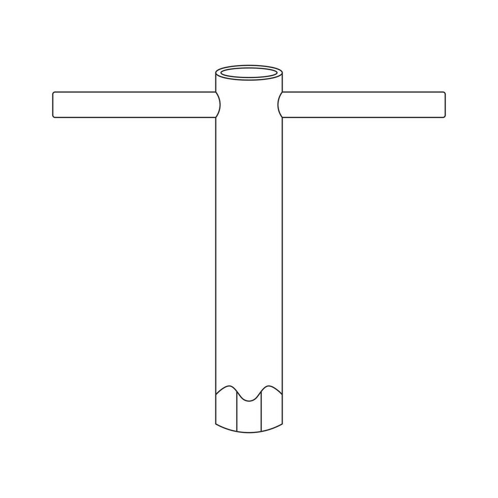 mão desenhado crianças desenhando desenho animado vetor ilustração faísca plugue chave inglesa ícone isolado em branco fundo