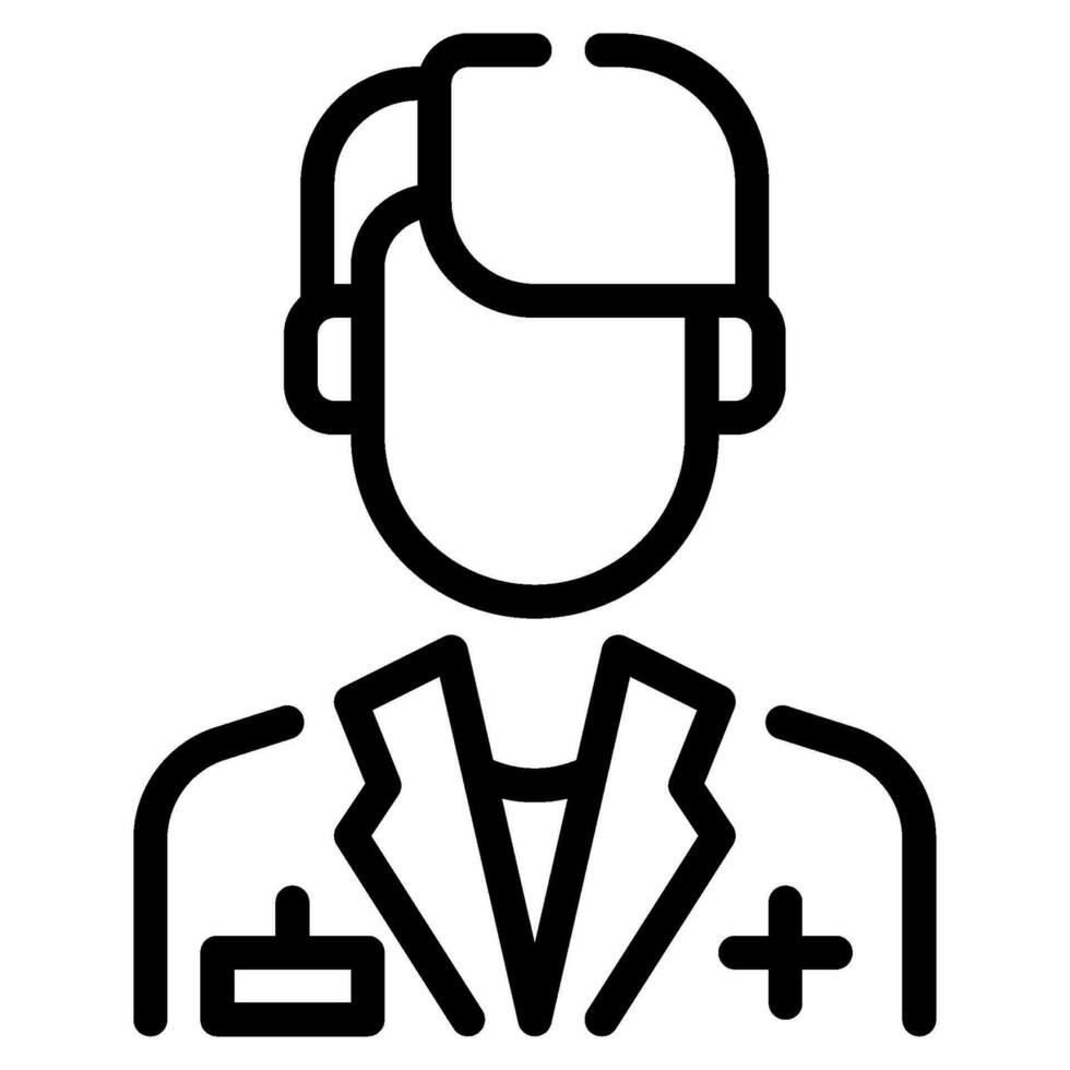 médico ícone ilustração para rede, aplicativo, infográfico, etc vetor