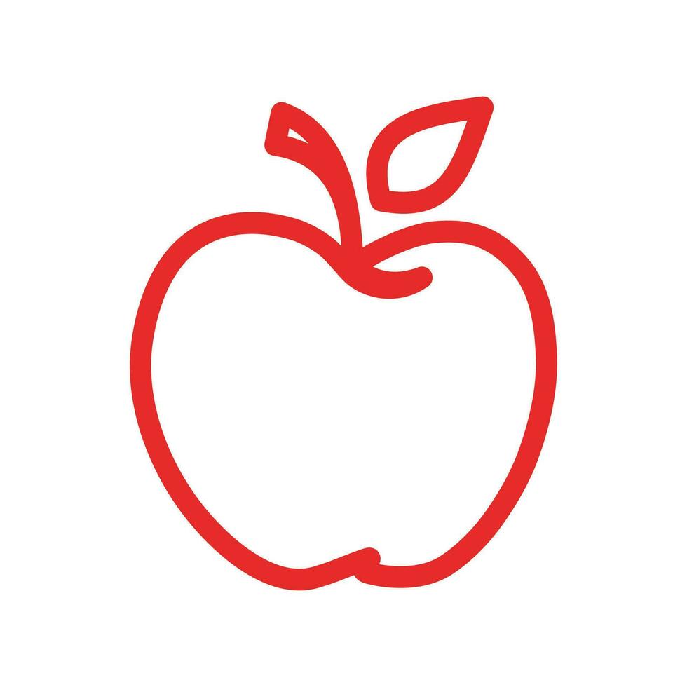 desenho de ilustração vetorial apple vetor