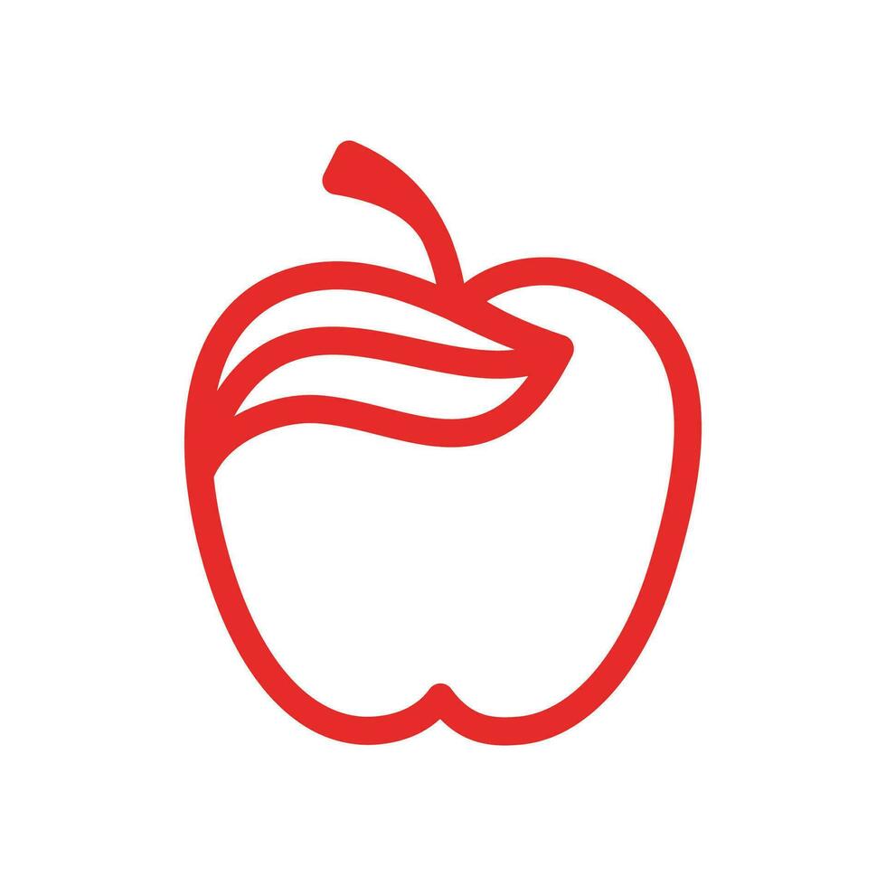 desenho de ilustração vetorial apple vetor