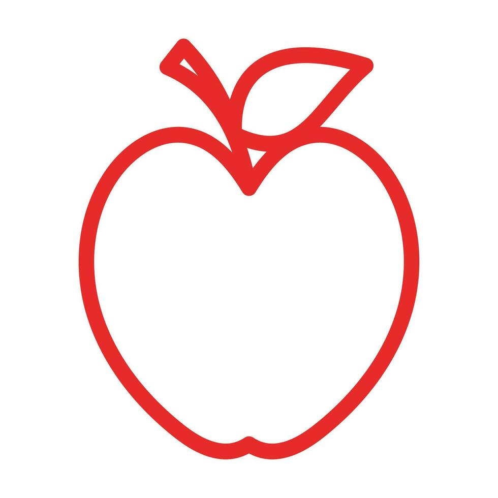 desenho de ilustração vetorial apple vetor