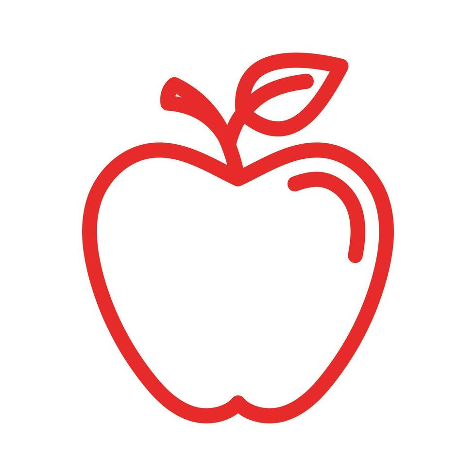 desenho de ilustração vetorial apple vetor