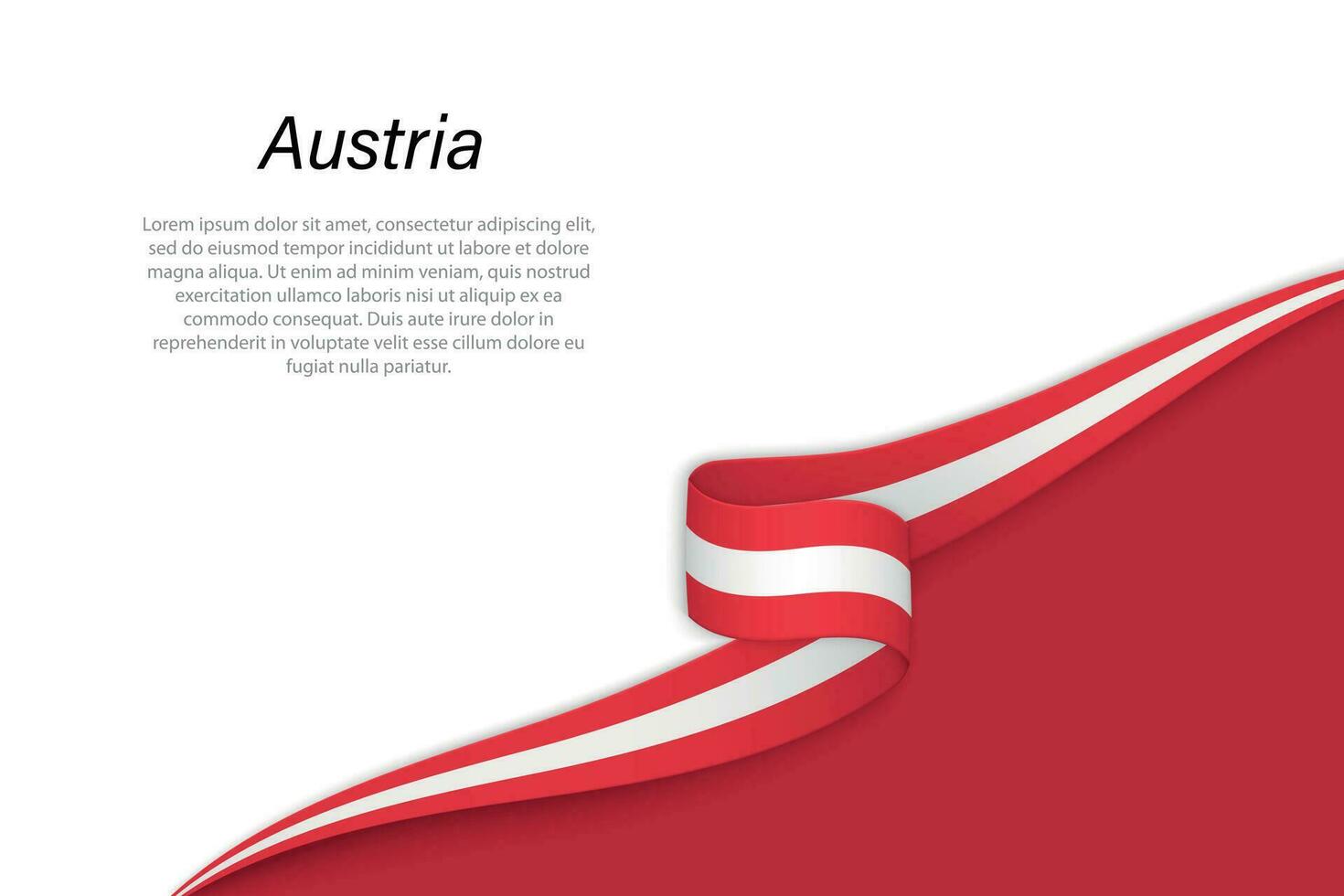 onda bandeira do Áustria com copyspace fundo vetor