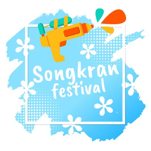 Festival de Songkran Tailândia Vector