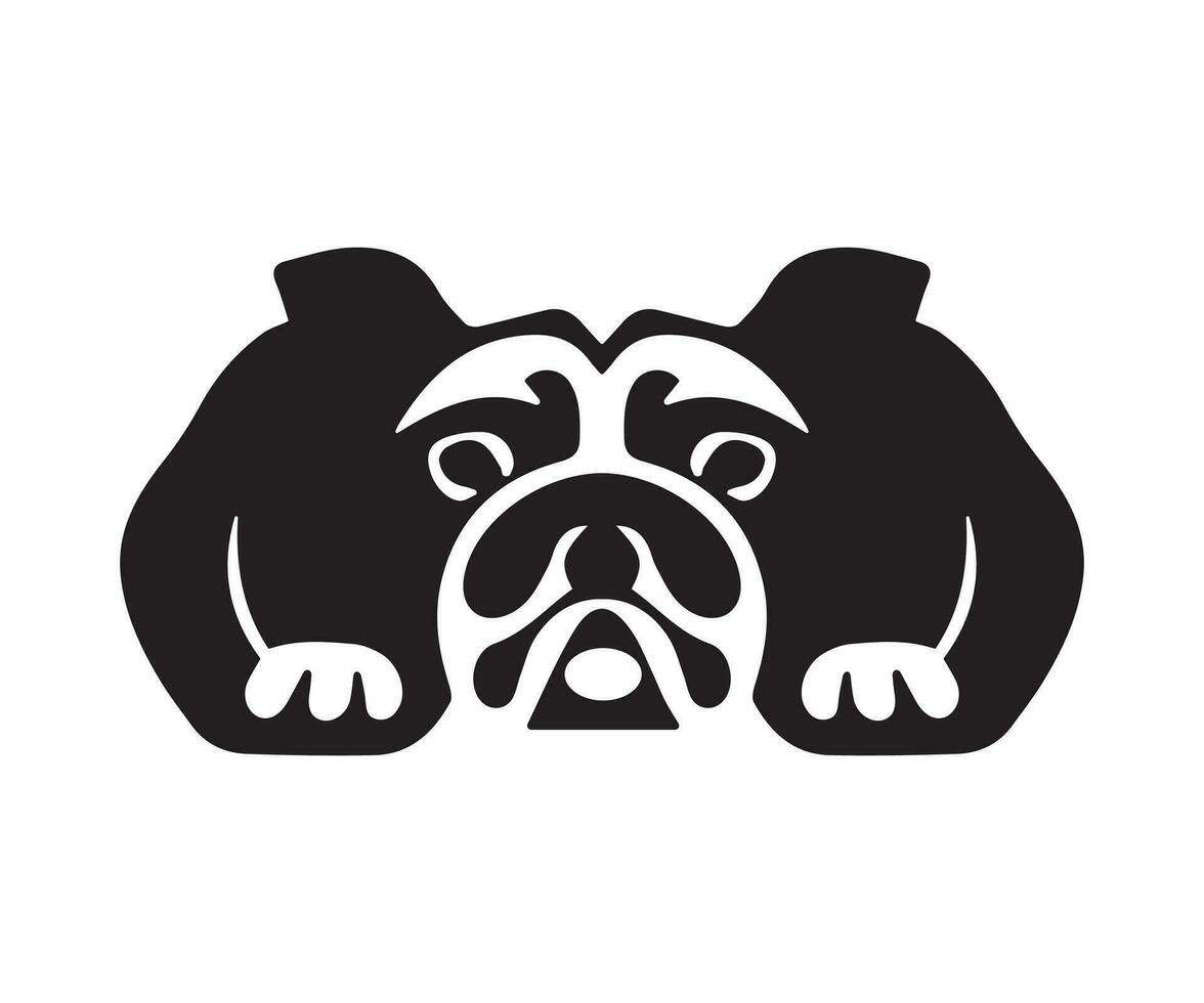 buldogue logotipo Projeto ícone símbolo vetor ilustração.