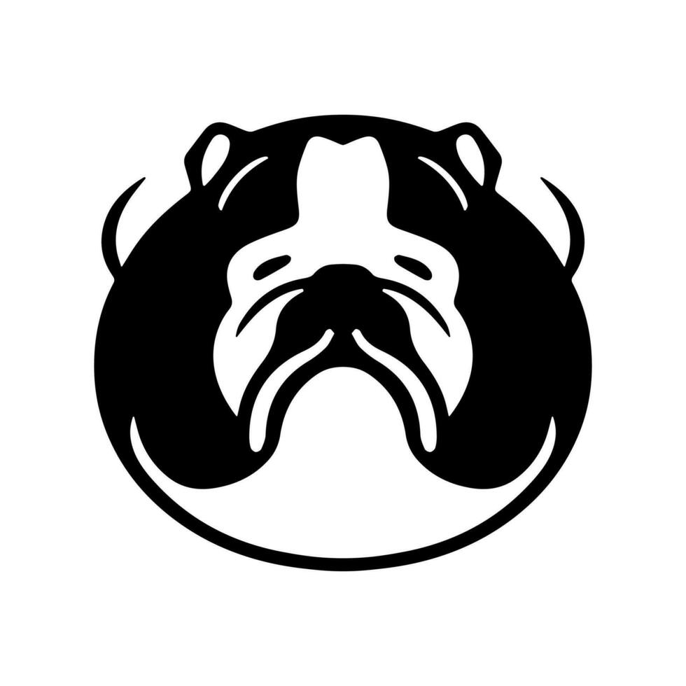 buldogue logotipo Projeto ícone símbolo vetor ilustração.