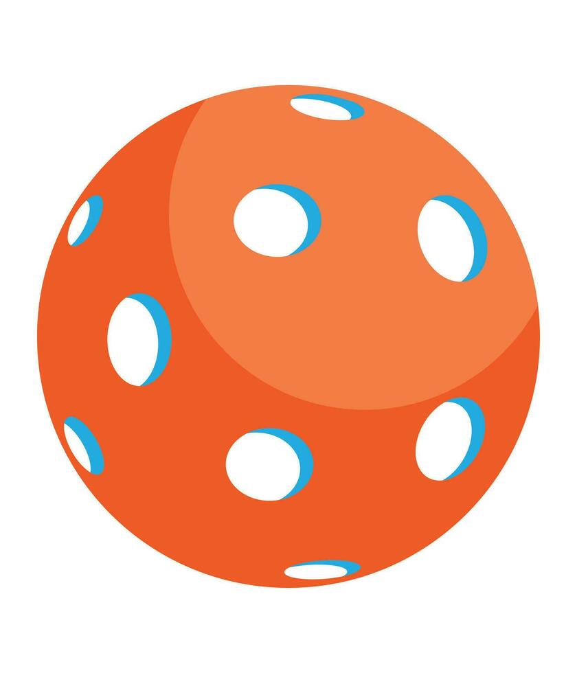 uma laranja bola com azul pontos em isto vetor