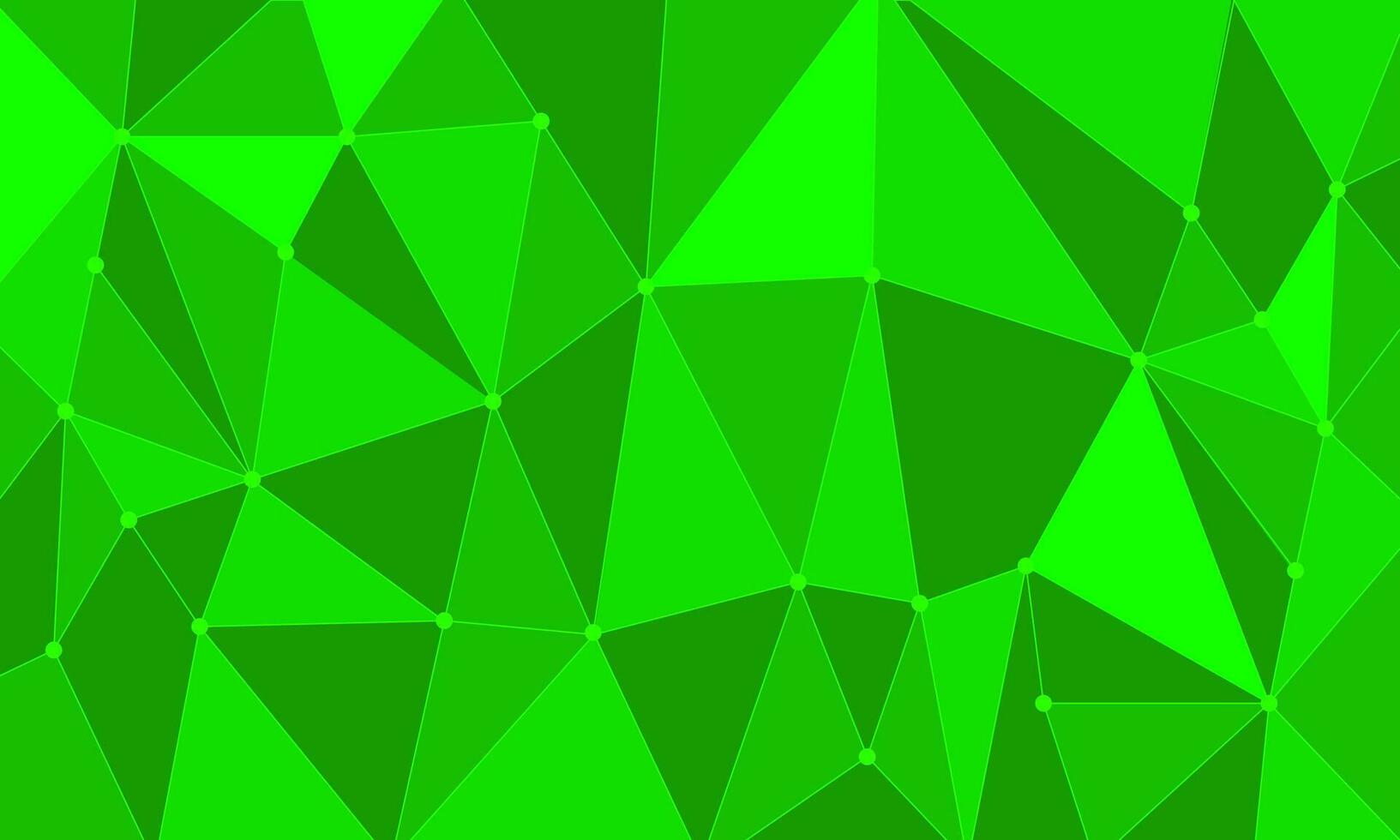 brilhante fundo do verde polígonos com uma contorno. vetor
